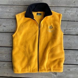 Vintage Yellow Vancouver Canada Fleece Vest